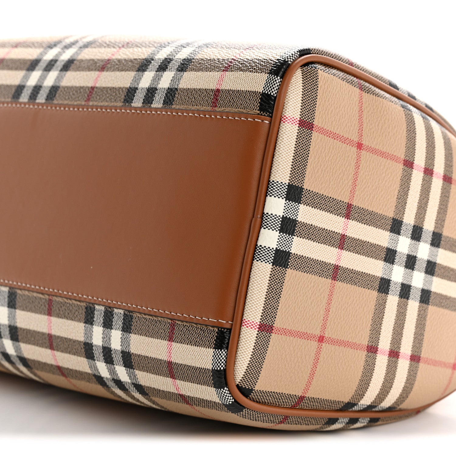 Burberry Horseferry Check Medium Bowling Bag Tan 10 of 10