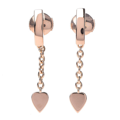 Cartier 18K Pink Gold Mon Amour Heart Drop Earrings 1 of 6