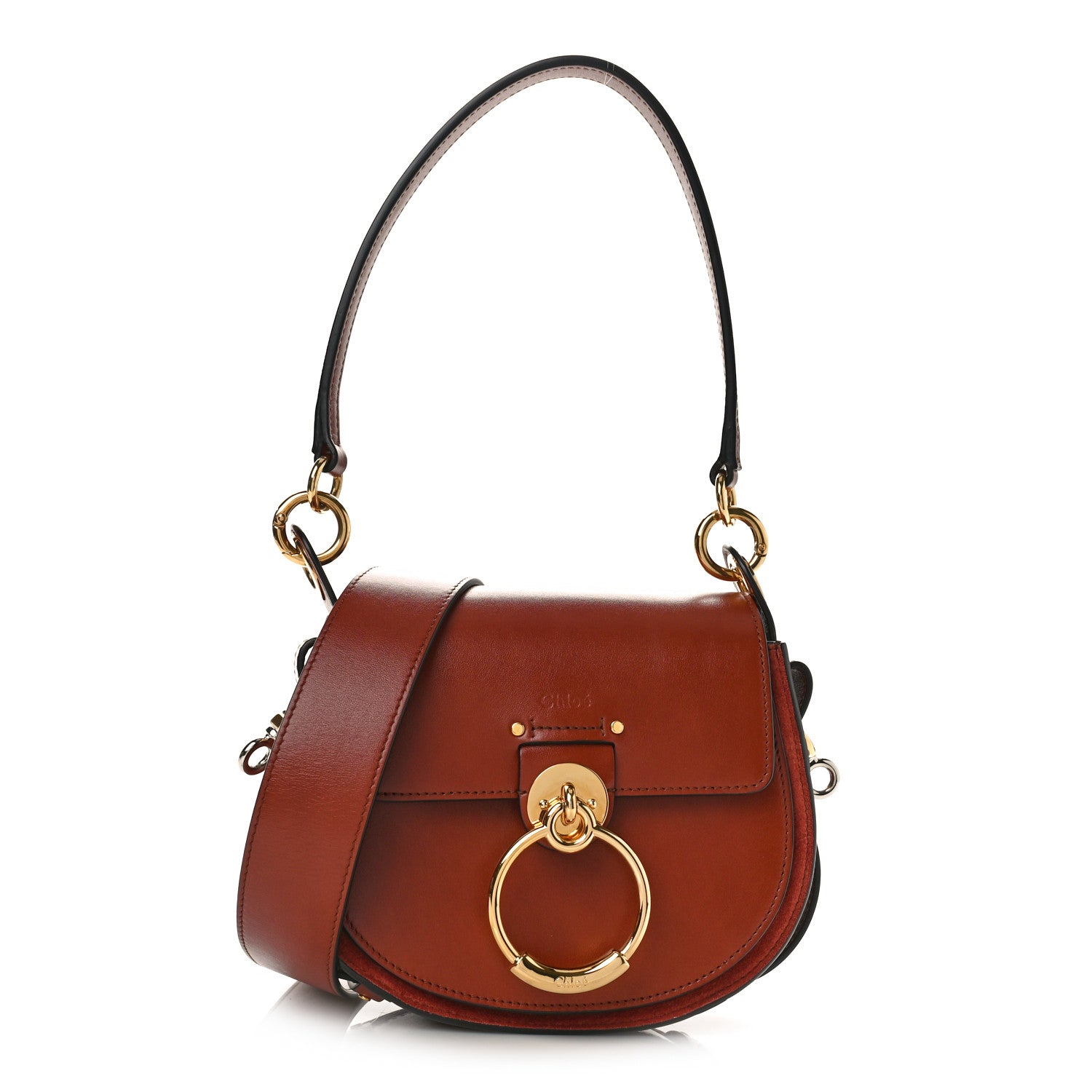 Chloe Calfskin Small Tess Bag Sepia Brown 1 of 9