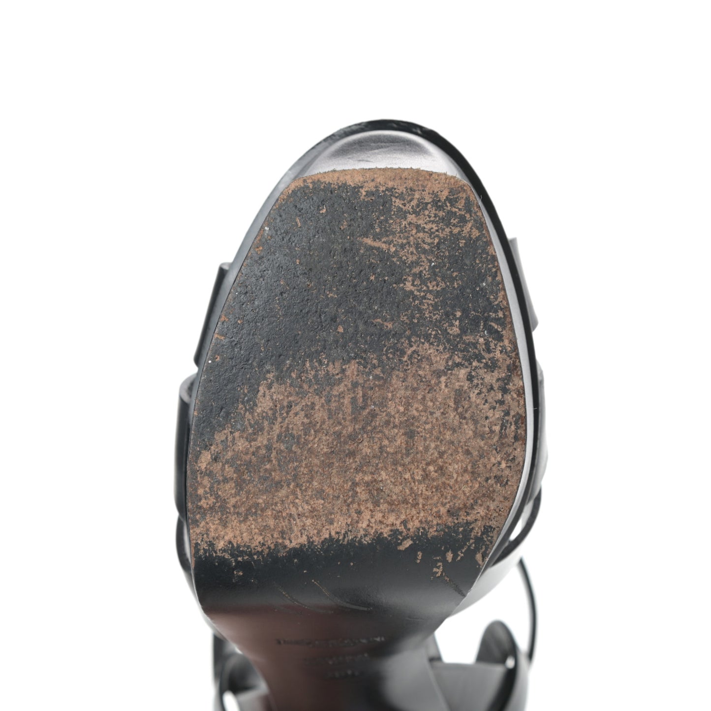 Calfskin Tribute 105 Platform Sandals 38.5 Black
