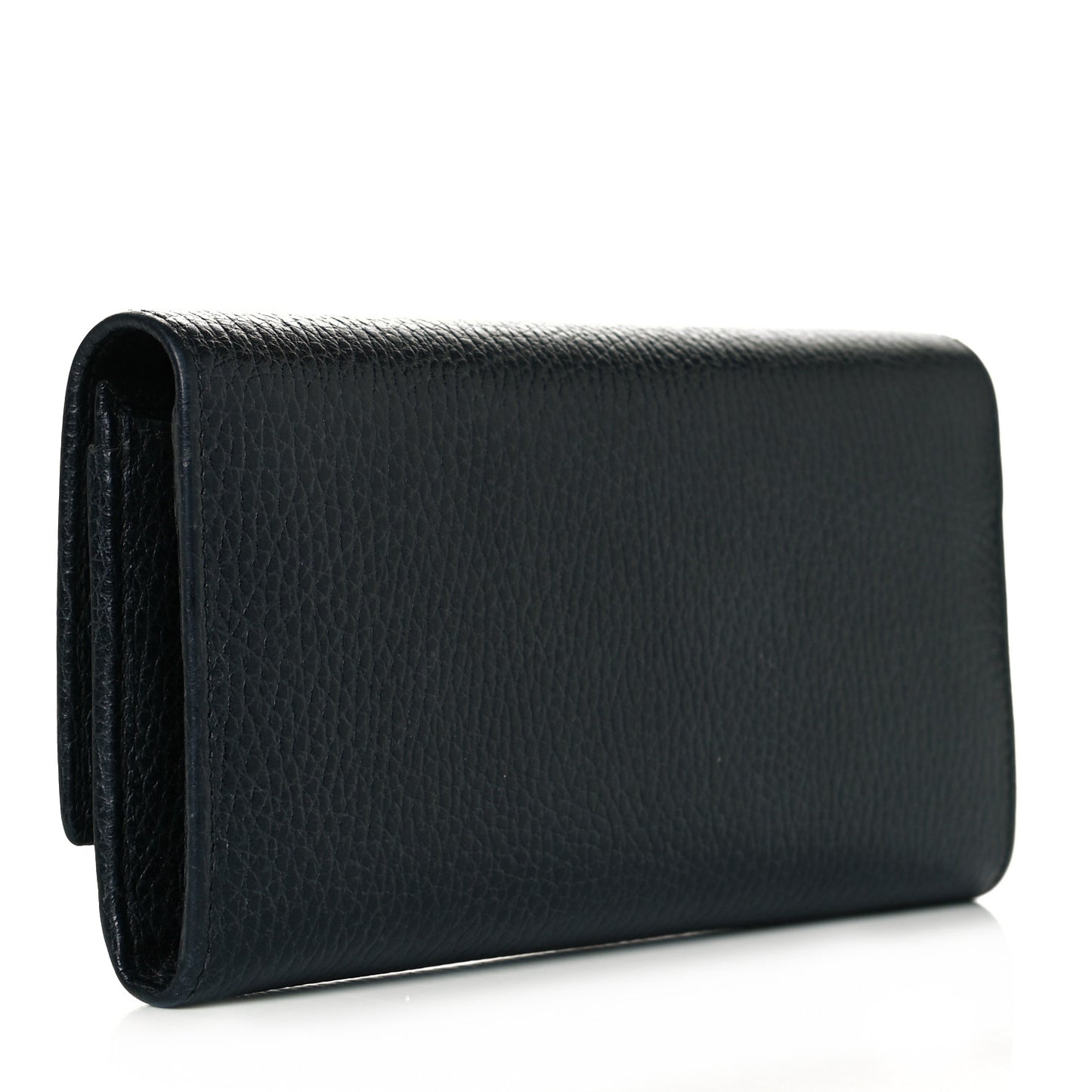 Calfskin Garden Continental Wallet Black