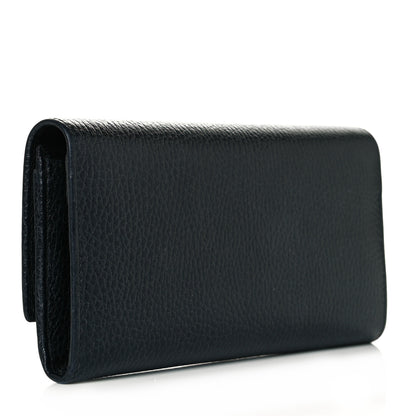 Gucci Calfskin Garden Continental Wallet Black 3 of 8
