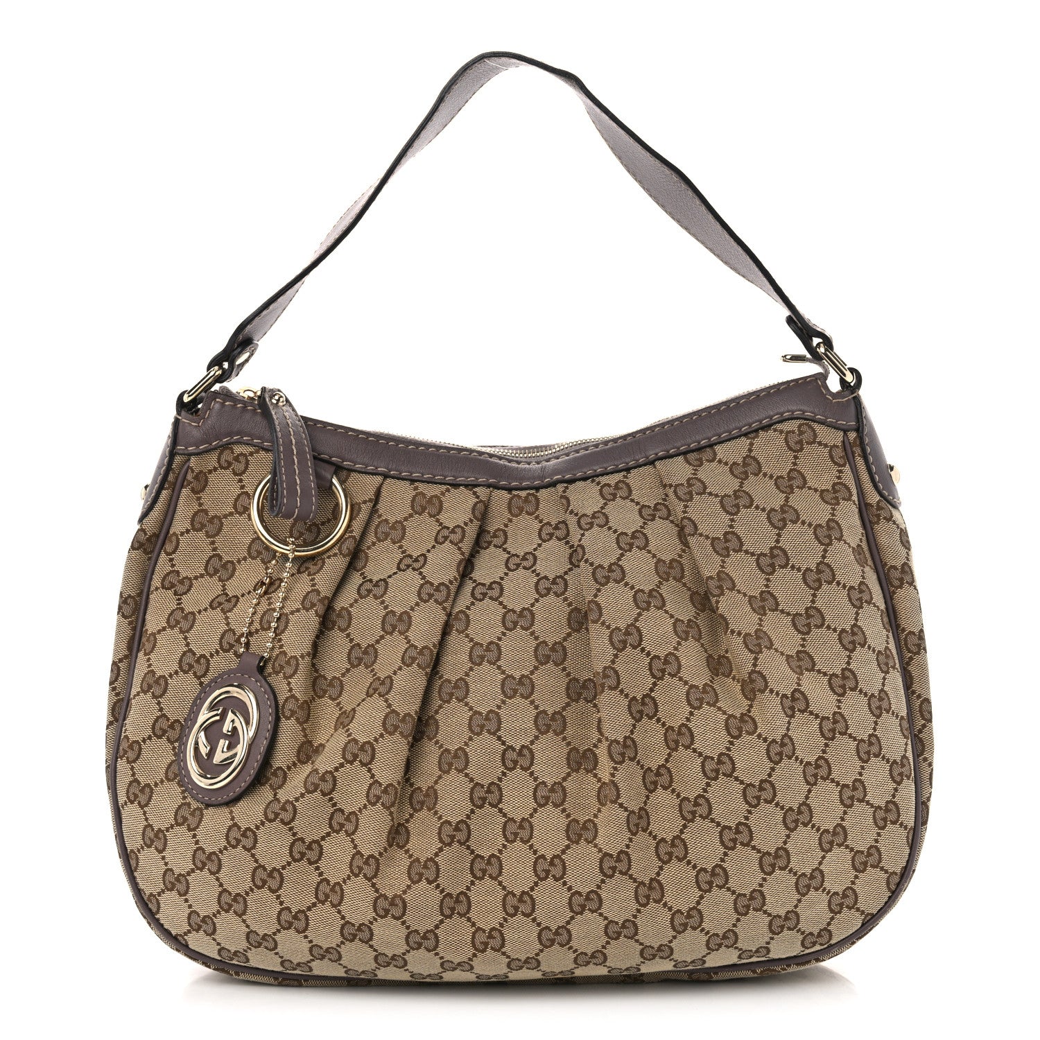 Gucci Monogram Medium Sukey Hobo Purple 1 of 12