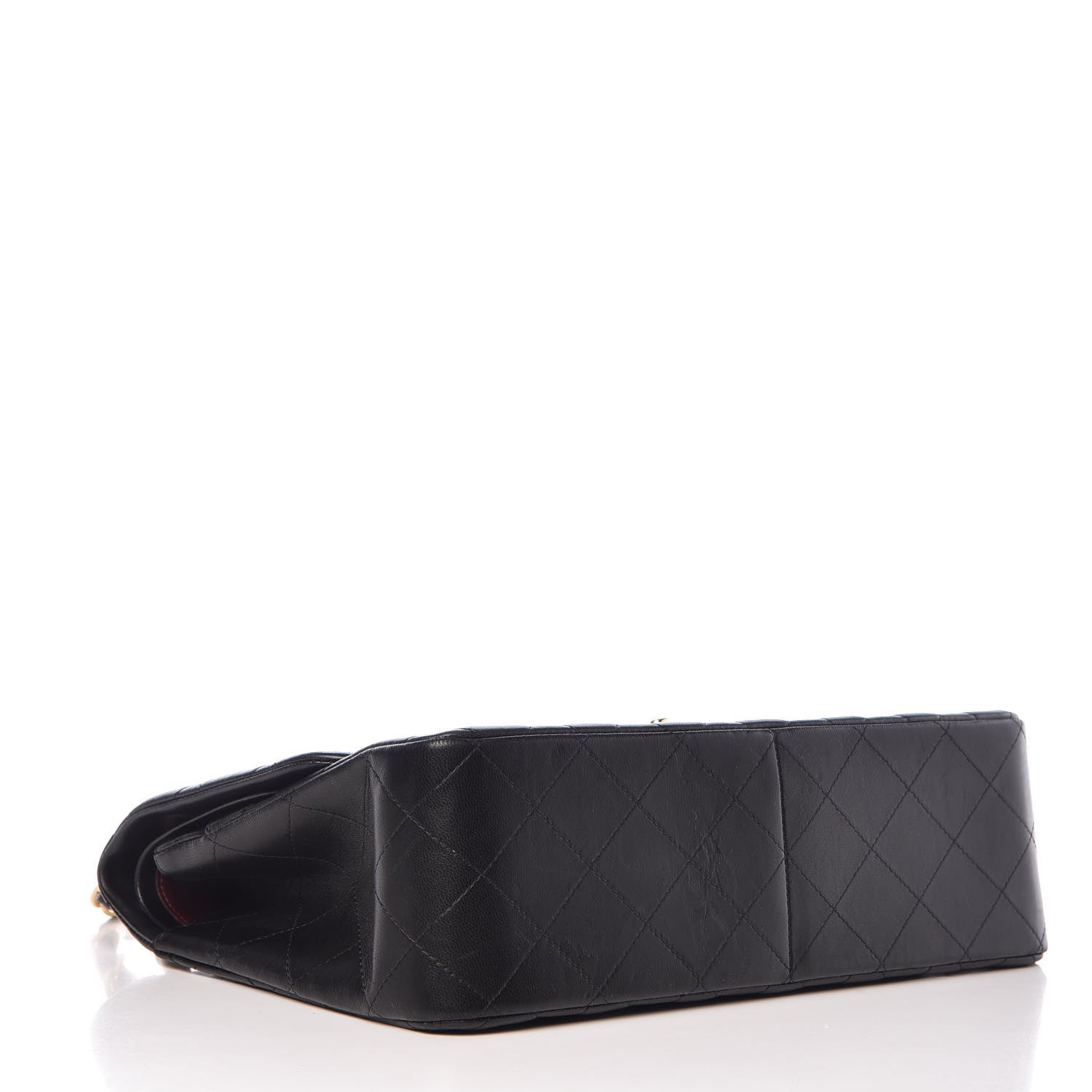Chanel Lambskin Quilted Jumbo Double Flap Black 5 of 10