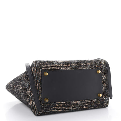 Celine Tweed Calfskin Small Belt Bag Black 4 of 10