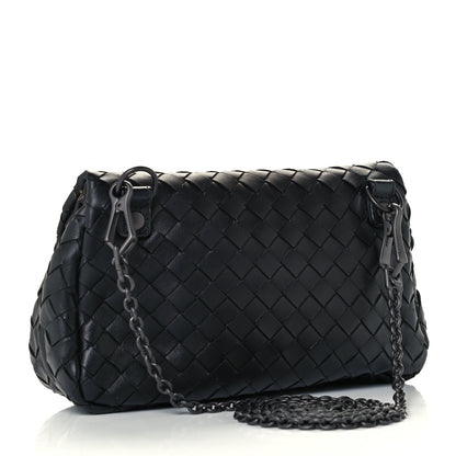 Bottega Veneta Nappa Intrecciato Small Chain Crossbody Black 3 of 13