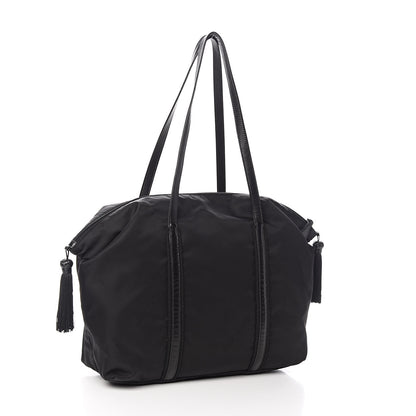 Prada Tessuto Nylon Tassel Duffel Bag Black 4 of 12