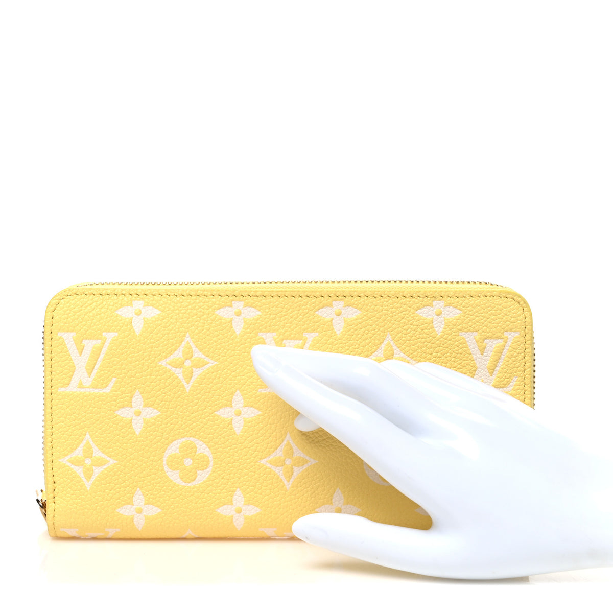 Louis Vuitton Empreinte Monogram Zippy Wallet Lemon Curd Yellow 2 of 6