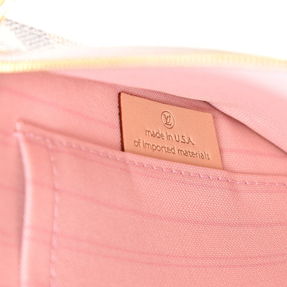 Louis Vuitton Damier Azur Neverfull MM GM Pochette Rose Ballerine 6 of 7