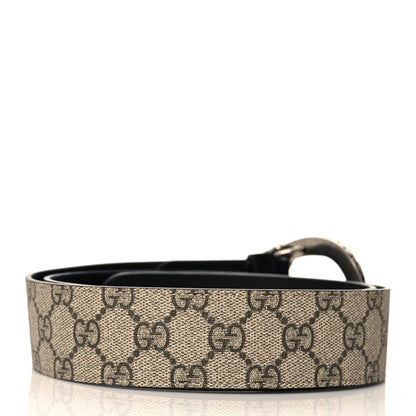 Gucci GG Supreme Monogram Suede Dionysus 40mm Belt 85 34 Beige Black 2 of 5