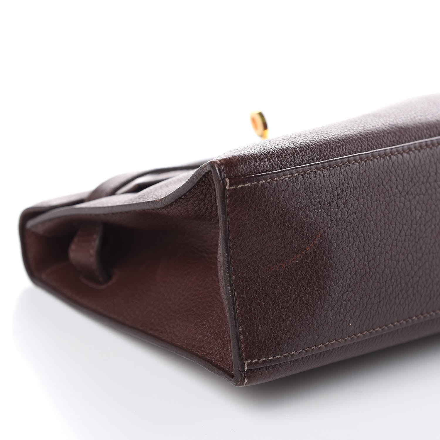 Hermes Evergrain Kelly Pochette Clutch Havane 21 of 24