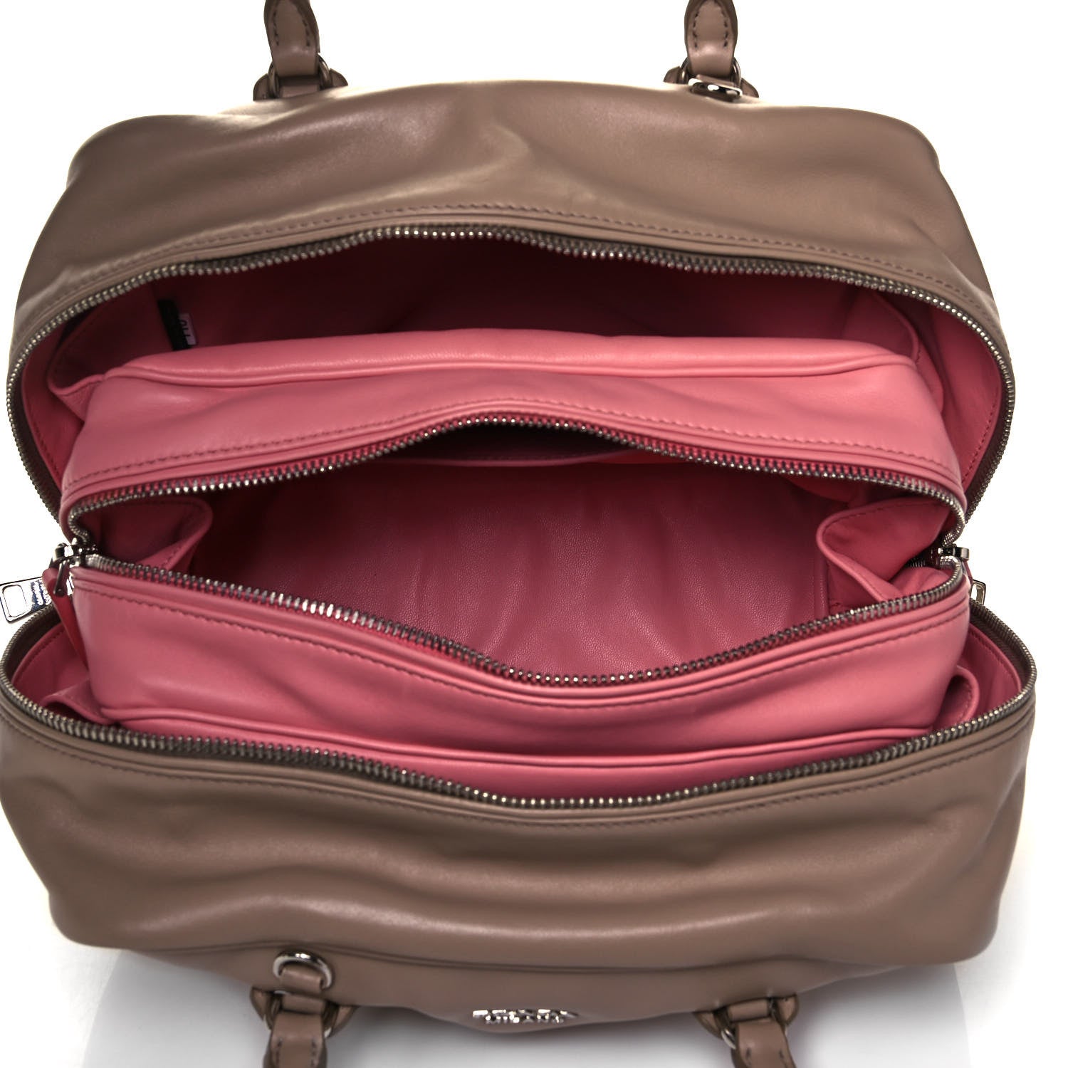 Prada Soft Calf Medium Inside Tote Cammeo Rosa 5 of 9