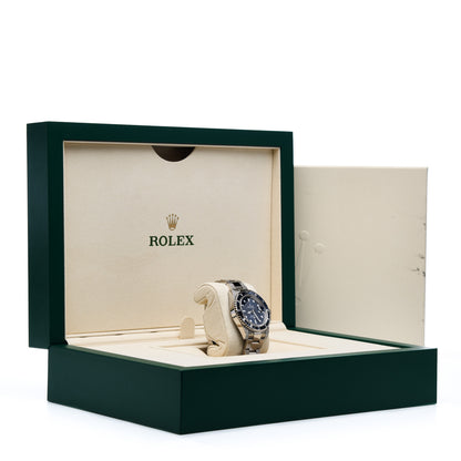 Rolex 18K White Gold Diamond Blue Sapphire 40mm Oyster Perpetual Submariner Watch Royal Blue 116659SABR 5 of 5