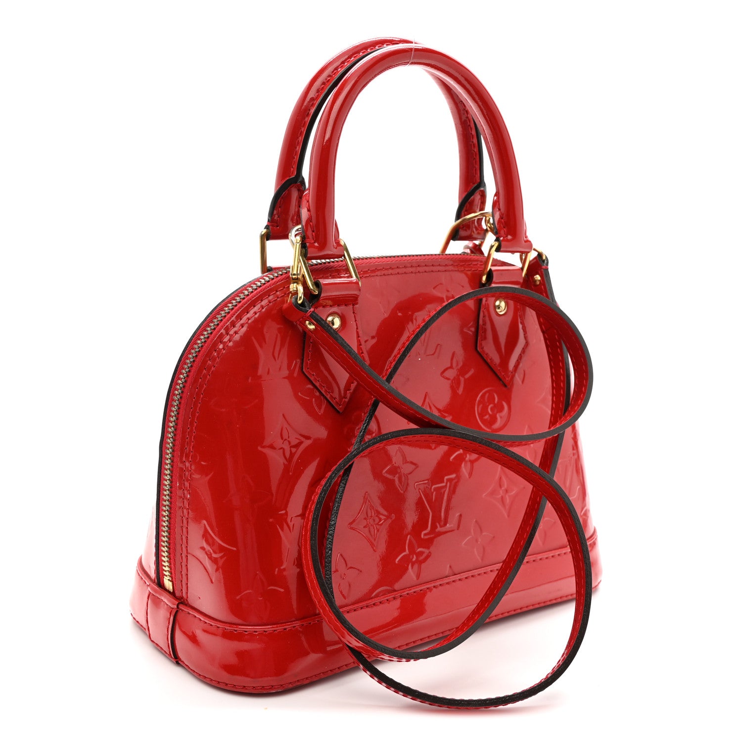 Louis Vuitton Vernis Alma BB Cherry 3 of 9