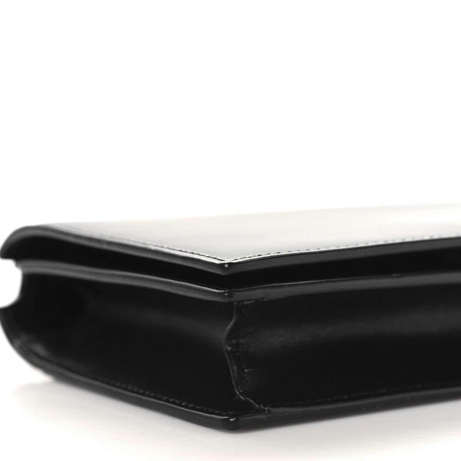 Saint Laurent Smooth Calfskin Monogram Crossbody Bag Black 9 of 10