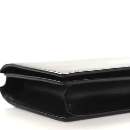 Saint Laurent Smooth Calfskin Monogram Crossbody Bag Black 9 of 10