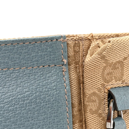 Gucci GG Monogram Web Double Pocket Belt Bag Blue 11 of 12