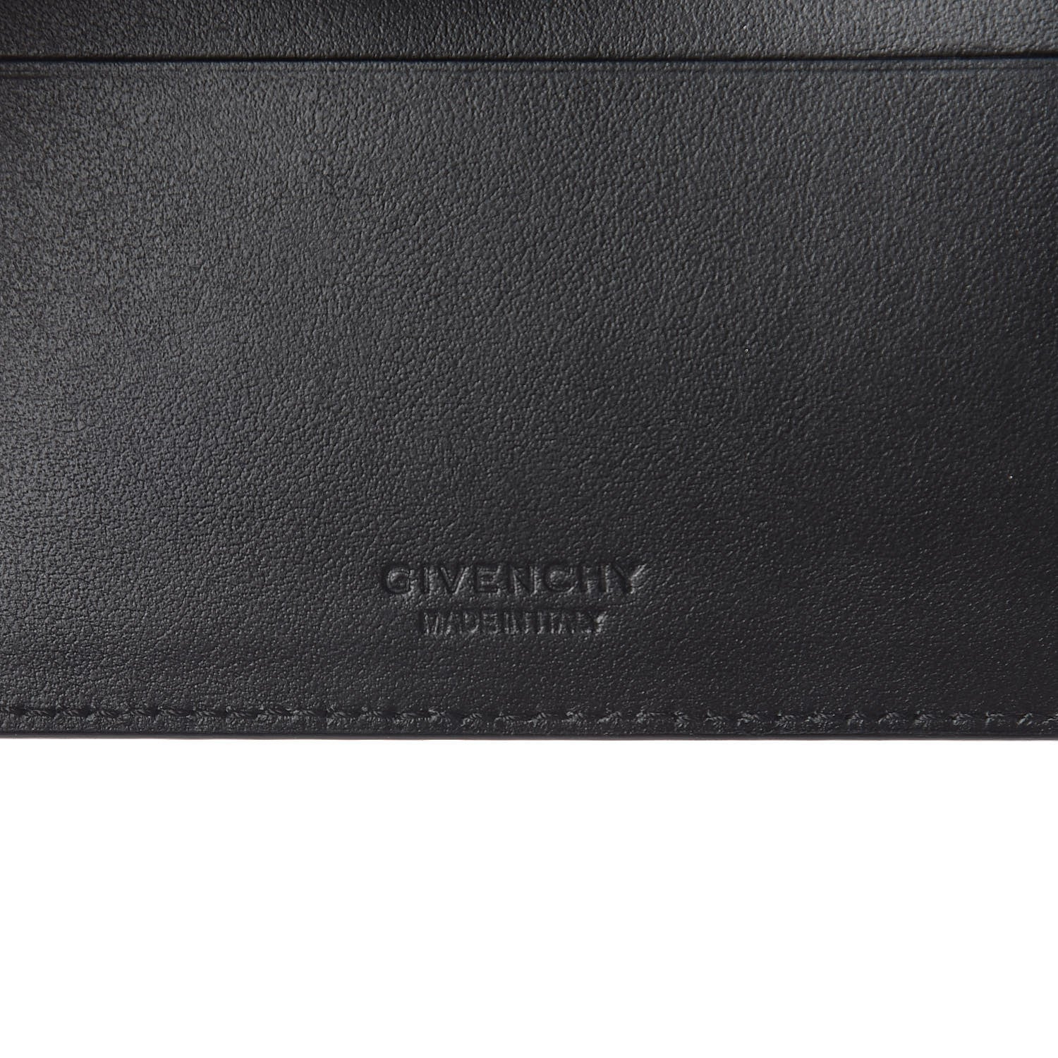 Givenchy Calfskin Waves Print Billfold Wallet Black White 6 of 7