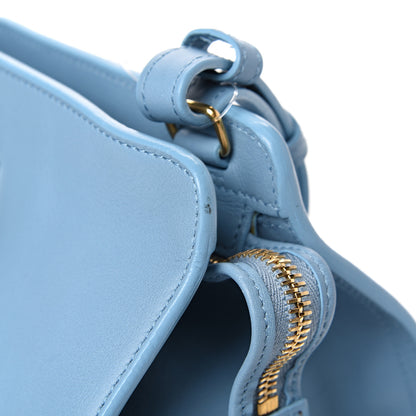 Saint Laurent Calfskin Small Classic Y Cabas Blue Glacier 10 of 11
