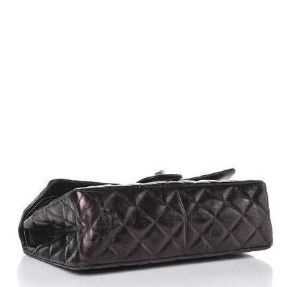 Chanel Glazed Aged Calfskin Quilted 2.55 Reissue 227 Flap Dark Brown 5 of 11