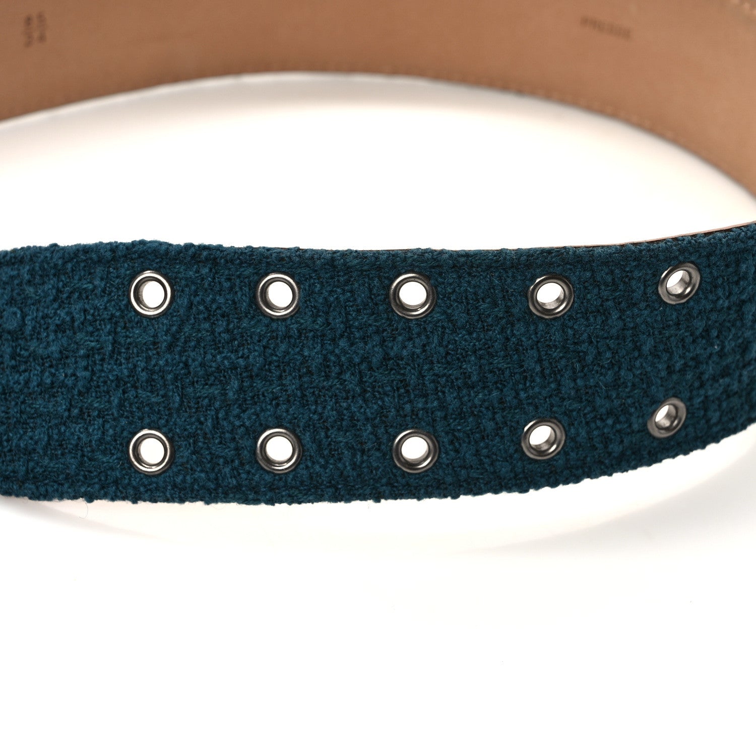 Chanel Tweed CC Wide Belt 85 34 Blue 7 of 7
