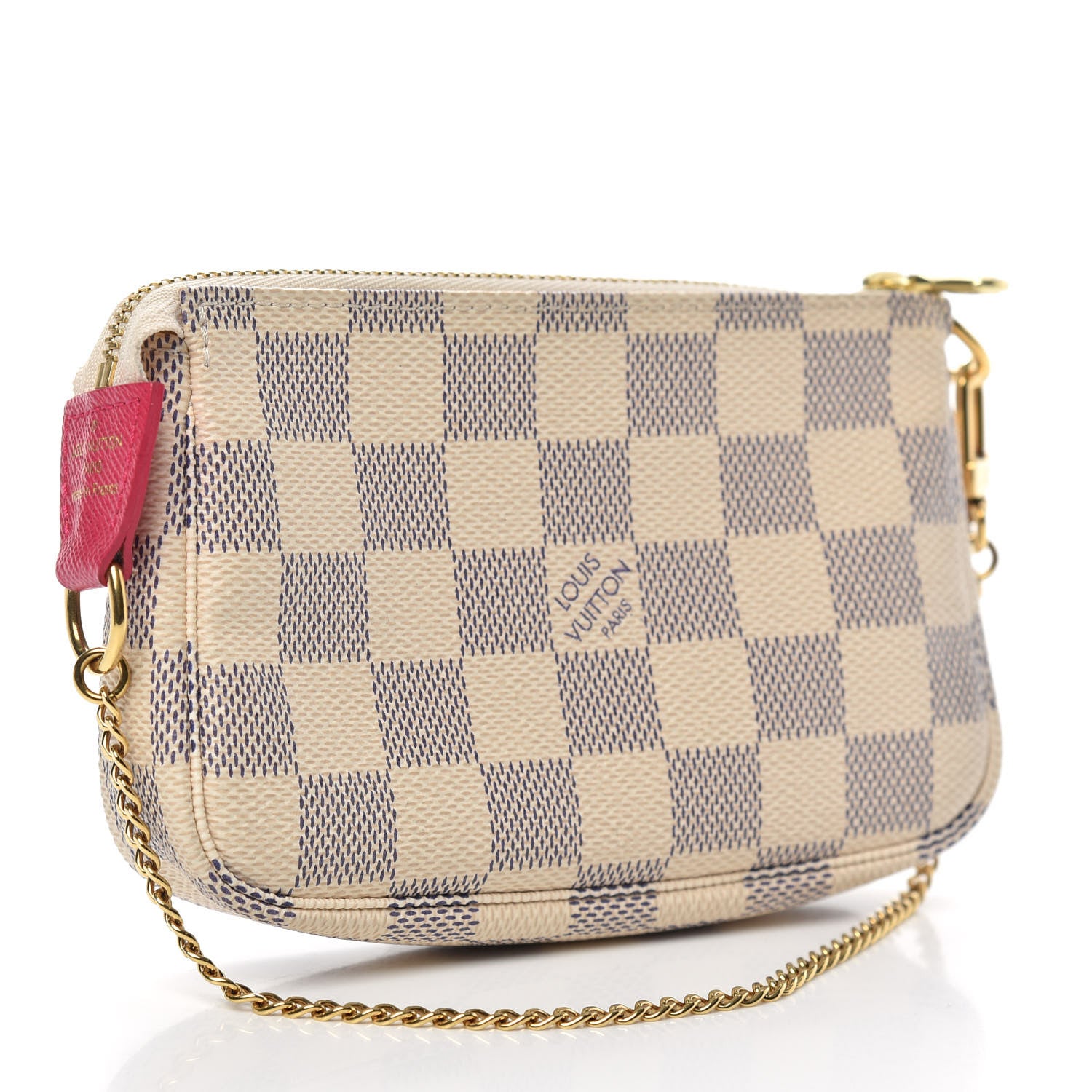 Louis Vuitton Damier Azur 2017 Christmas Animation Mini Pochette Accessories 3 of 7