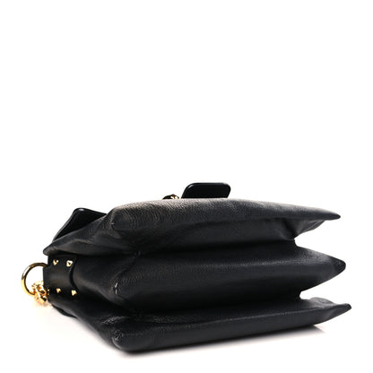 Alexander McQueen Calfskin Small Twin Skull Chain Crossbody Black 4 of 8