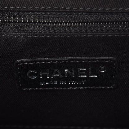 Chanel Washed Lambskin Jumbo Take Away Flap Black Dark Red 6 of 10