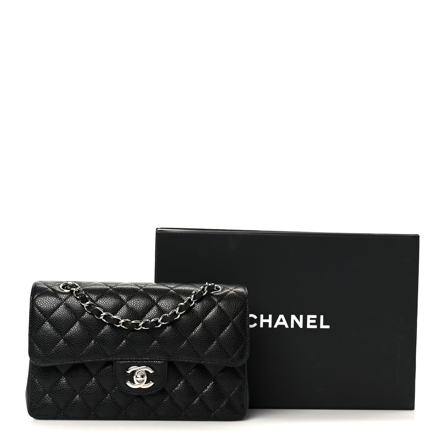 Chanel Caviar Quilted Small Double Flap Black 12 of 12