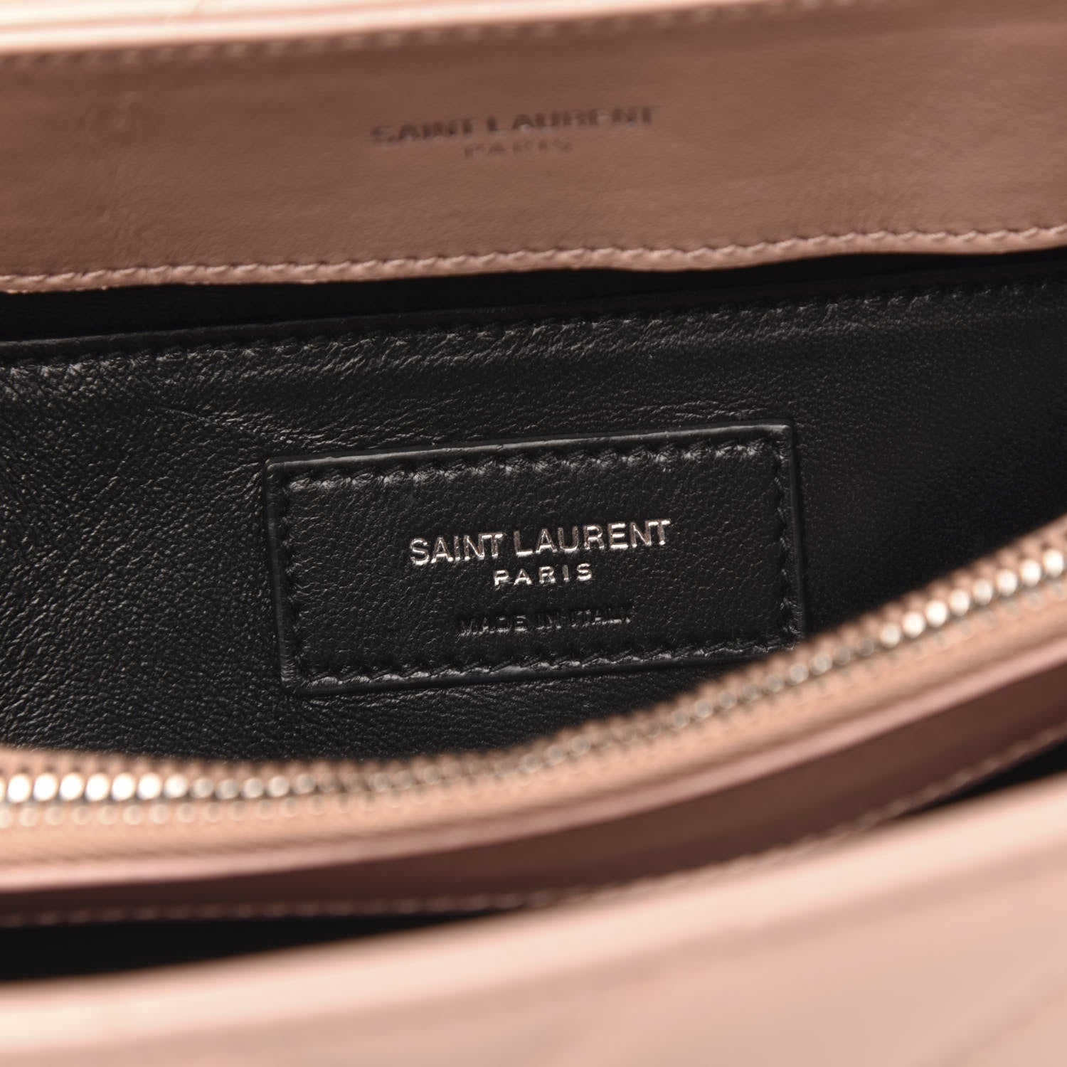 Saint Laurent Calfskin Y Quilted Monogram Small Loulou Chain Satchel Rose Antic 6 of 11