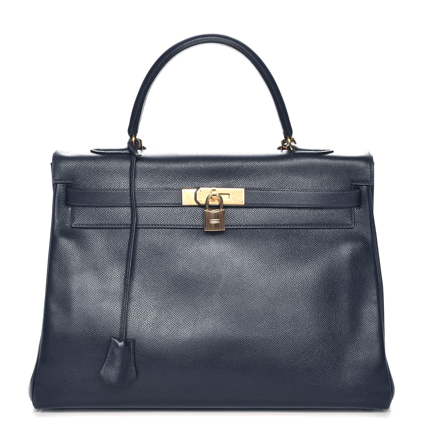 Hermes Courchevel Kelly Retourne 35 Bleu Marine 1 of 28