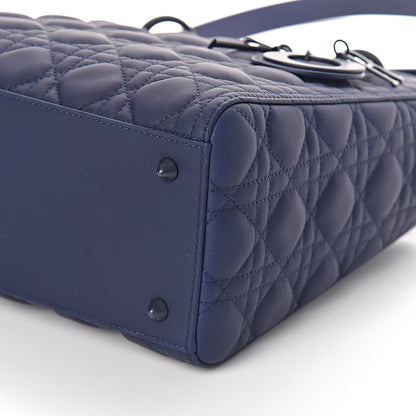 Christian Dior Ultra Matte Calfskin Cannage Medium Lady Dior Blue 8 of 8