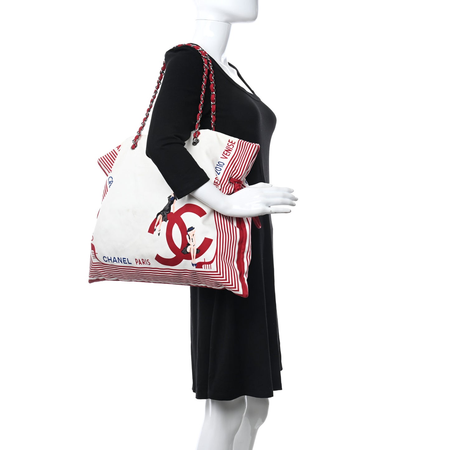 Canvas CC Paris Venice Bon Bon Tote White