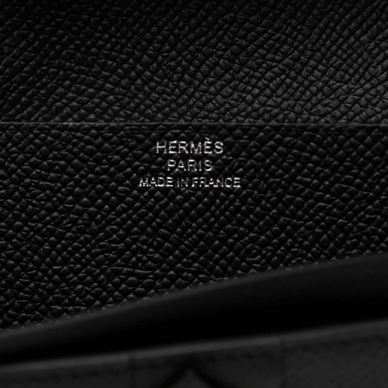 Hermes Epsom Monochrome Bearn Gusset Wallet Black 6 of 7