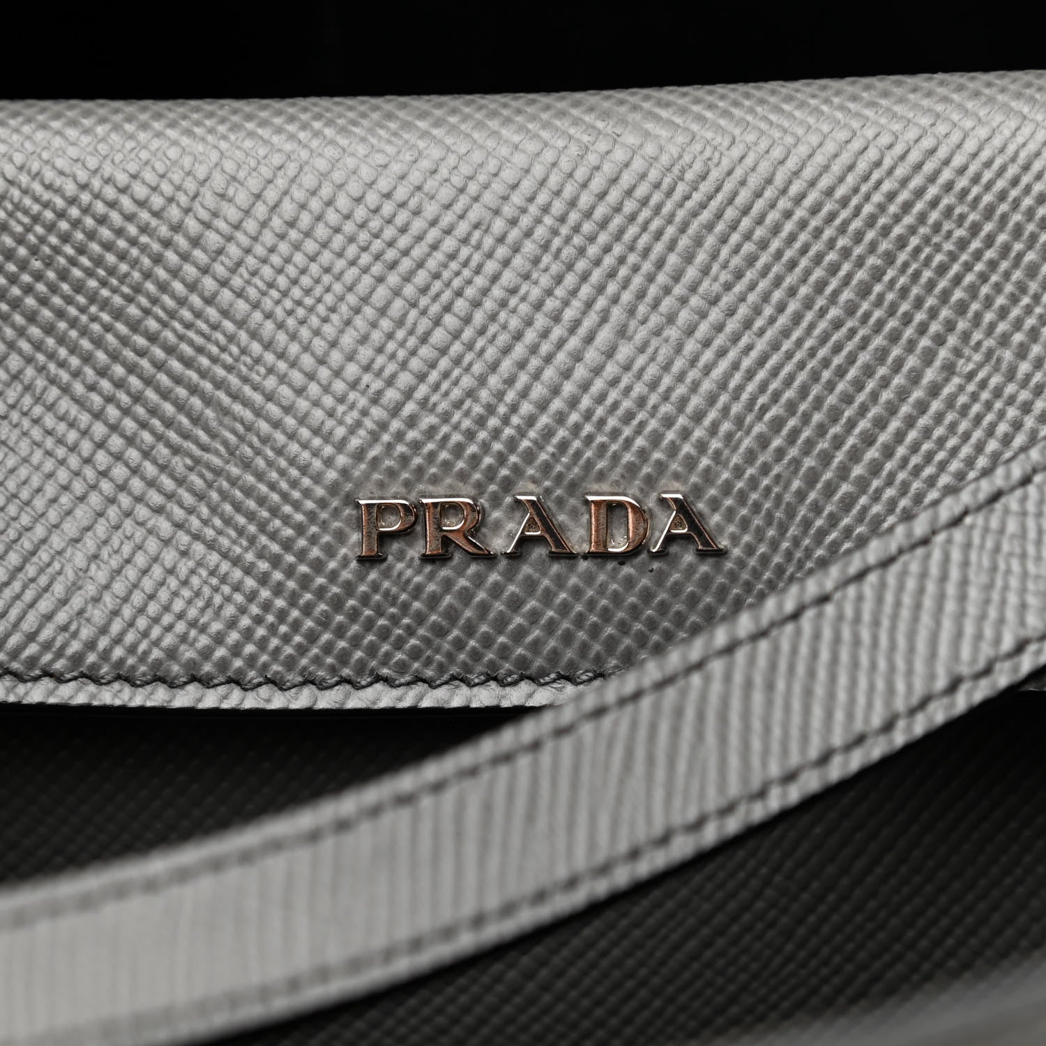 Prada Saffiano Cuir Large Double Bag Marmo 6 of 9