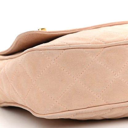 Chanel Suede Quilted CC Tassel Flap Camera Case Pink 11 of 15