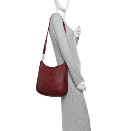 Hermes Togo Evelyne PM Rouge H 2 of 10