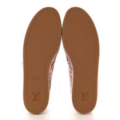 Louis Vuitton Jacquard Since 1854 Starboard Espadrille Flats 40 Bordeaux 5 of 8