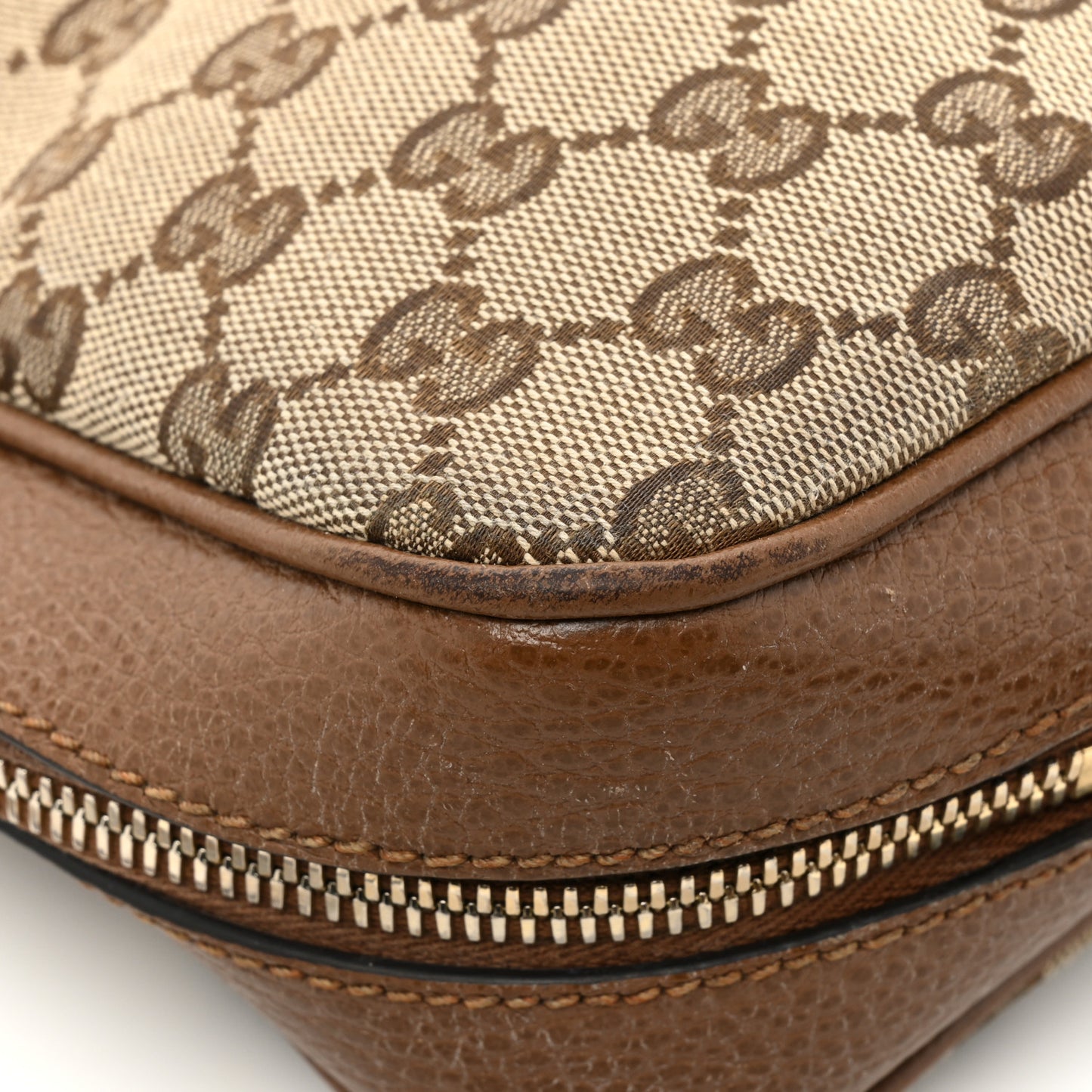 Monogram Mini Bree Messenger Bag Beige Tabacco