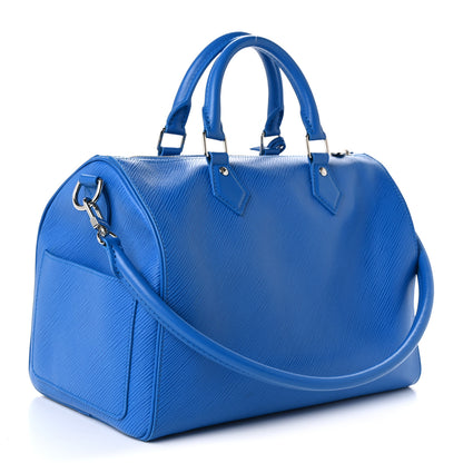 Louis Vuitton Epi Speedy Soft 30 Ocean Blue 3 of 9