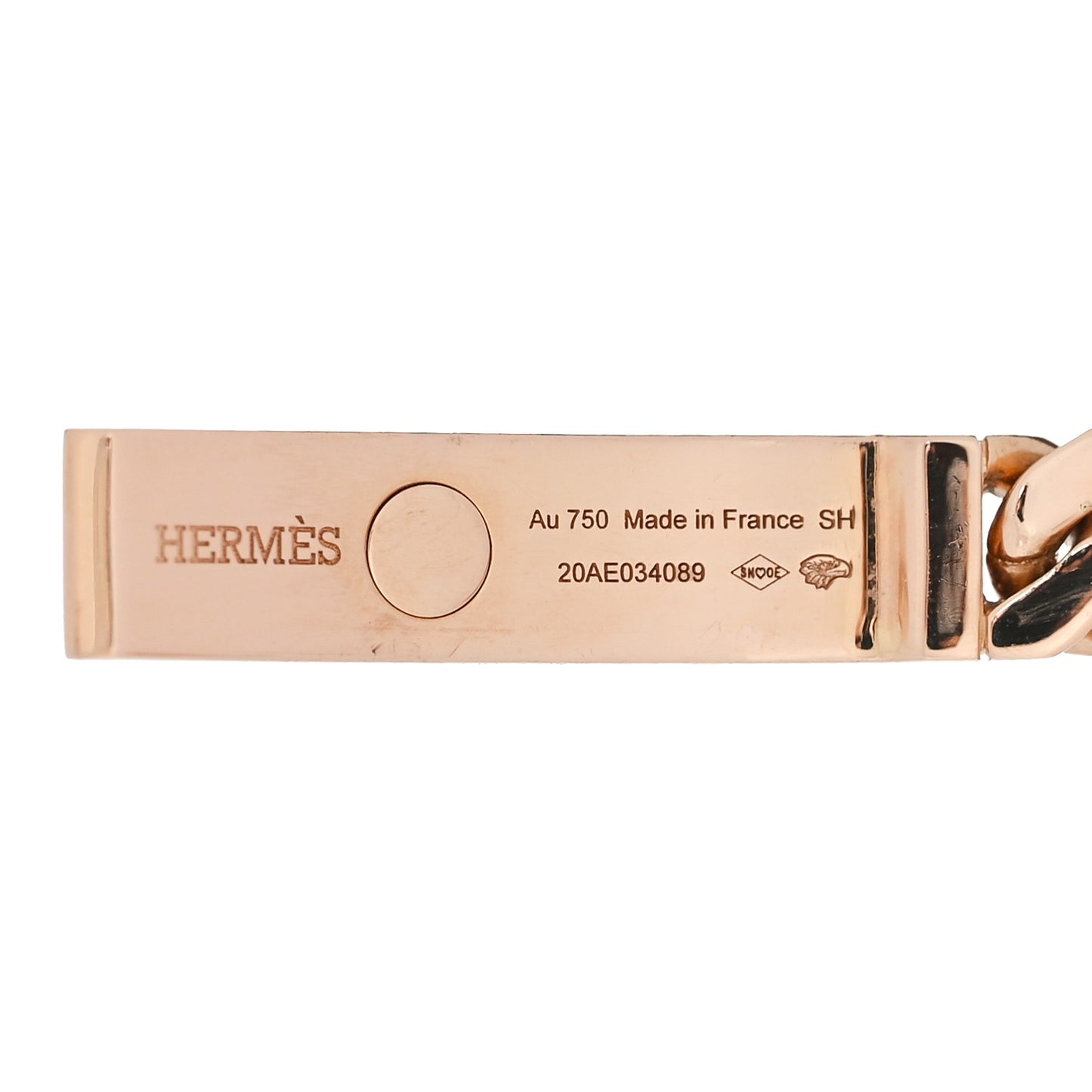 18K Rose Gold Diamond PM Kelly Chaine Bracelet SH