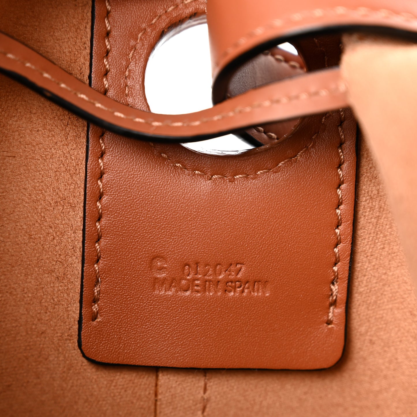 Calfskin Mini Balloon Bucket Bag Tan