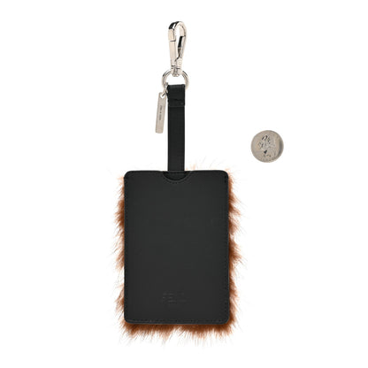 Fendi Fur F is Fendi Luggage Tag Brown Black 2 of 4