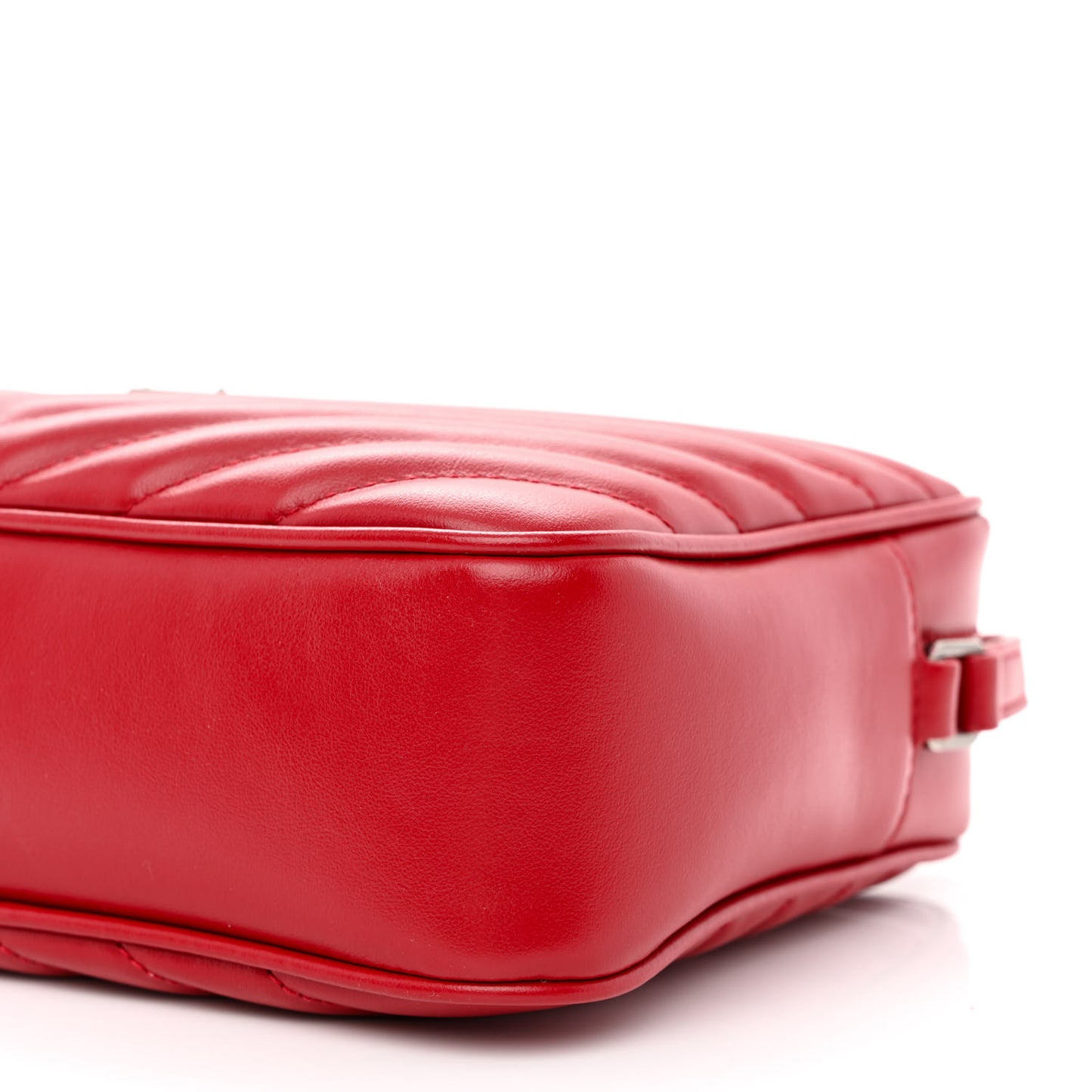 Calfskin Matelasse Monogram Lou Camera Bag Red