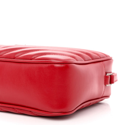 Saint Laurent Calfskin Matelasse Monogram Lou Camera Bag Red 10 of 11