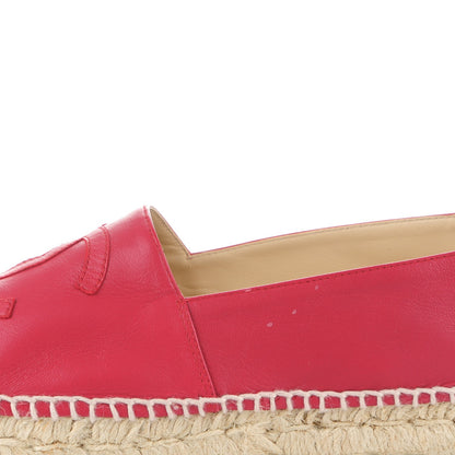Chanel Lambskin CC Espadrilles 39 Red 10 of 10
