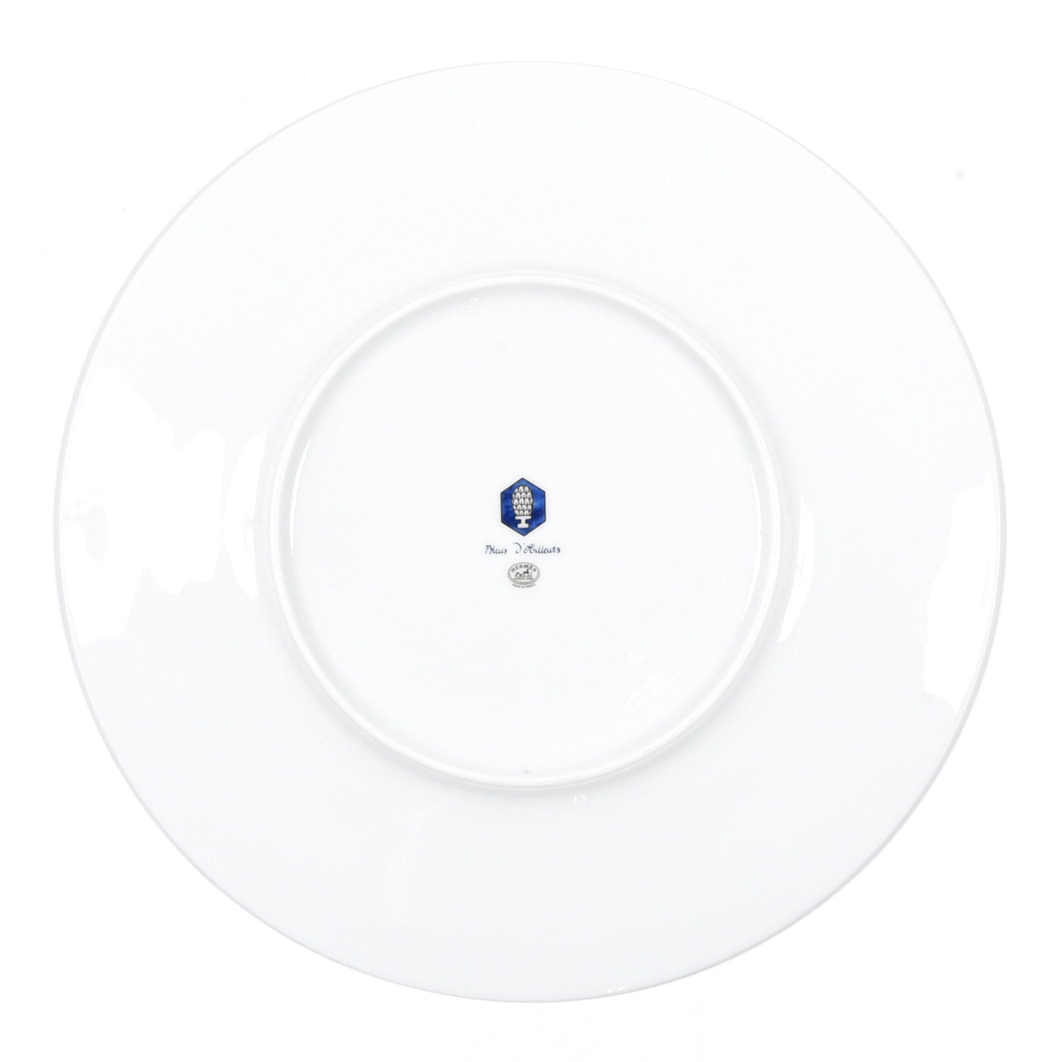 Hermes Porcelain Bleus D'Ailleurs Presentation Plate Set of 2 4 of 6