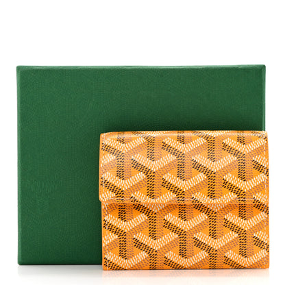 Goyard Goyardine Marigny Coin Purse Wallet Yellow 10 of 10