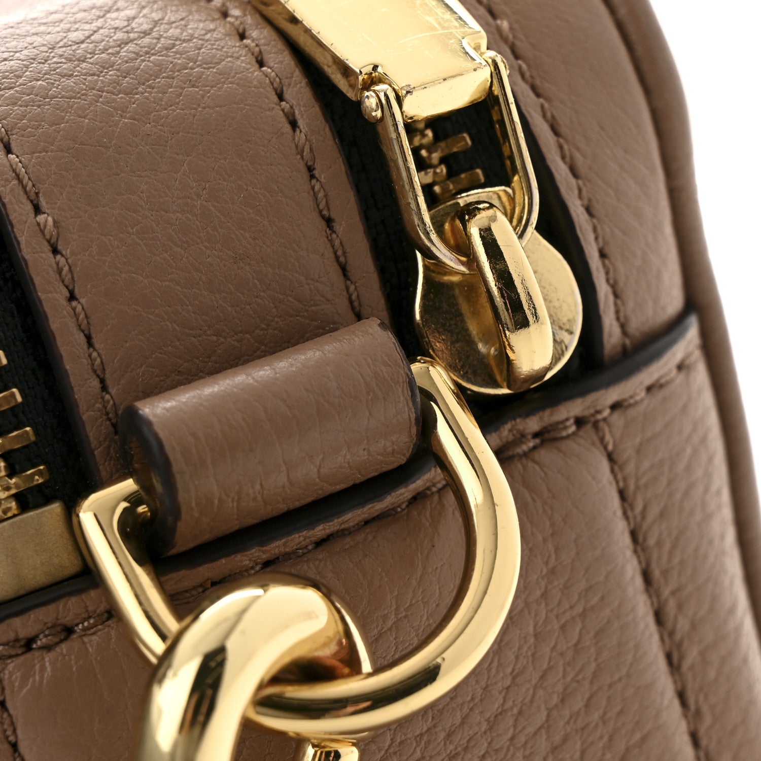 Marc Jacobs Calfskin Quilted The Moto Shot 21 Bag Dusty Beige 13 of 14