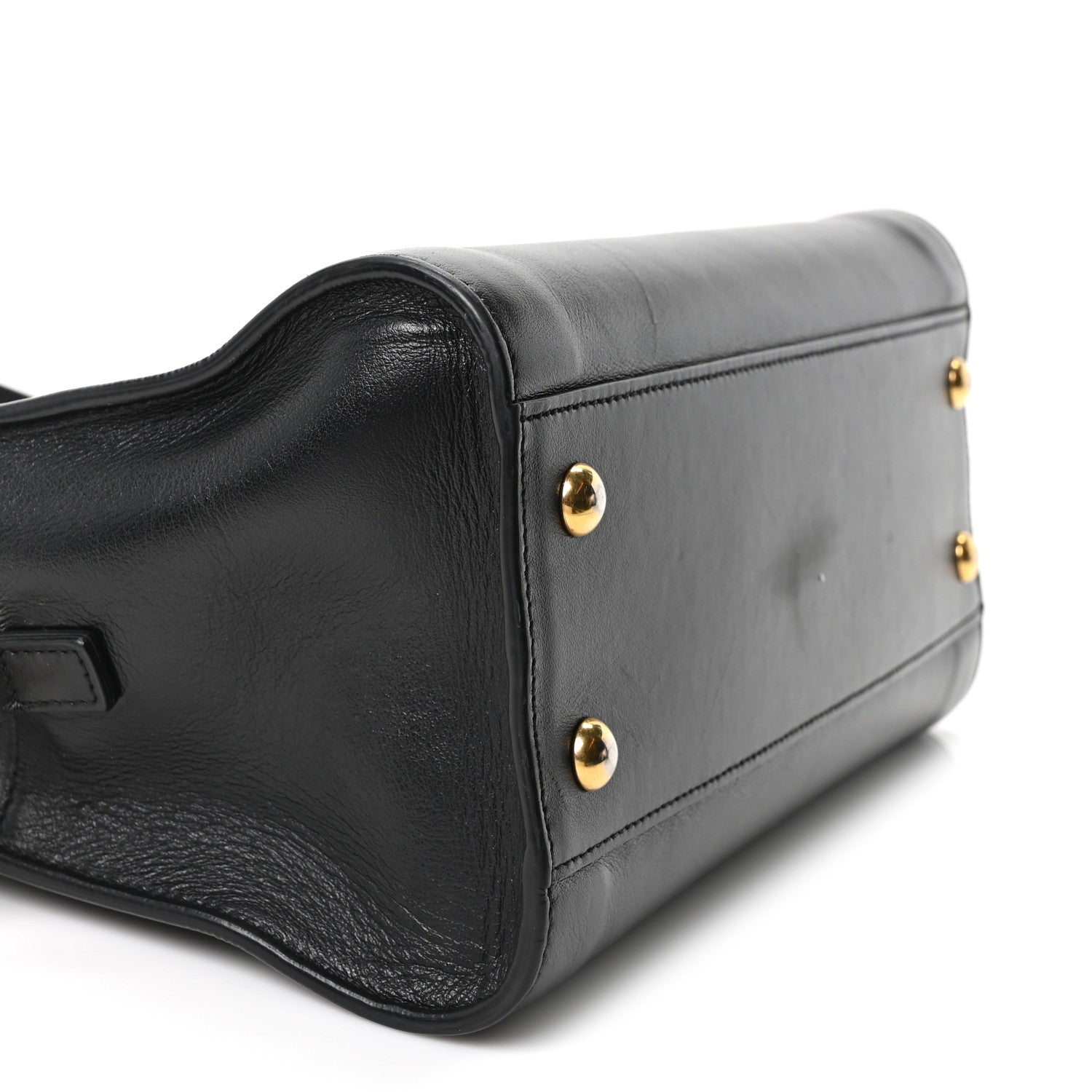 Saint Laurent Calfskin Monogram Baby Cabas Black 9 of 10